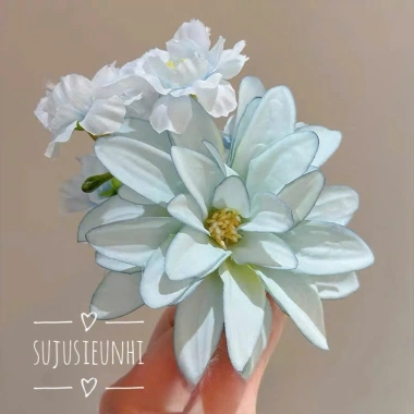 Kẹp tóc nhánh hoa thược dược xuân Trung Hoa - phụ kiện cài đầu chụp ảnh nàng thơ, giảm 18% chỉ 15.000 VND 10 Kẹp tóc nhánh hoa thược dược xuân Trung Hoa - phụ kiện cài đầu chụp ảnh nàng thơ, giảm 18% chỉ 15.000 VND 10