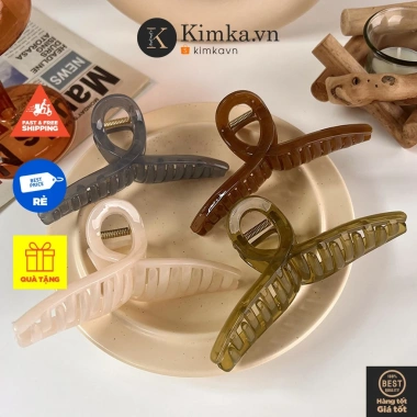 Kẹp Tóc Nhựa Trong Hàn Quốc Vintage Nhiều Màu - Giá 33.250₫ Giảm Đặc Biệt