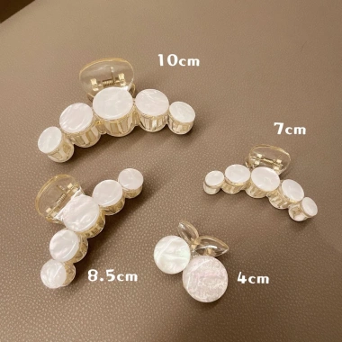 Kẹp Tóc Nhựa Vân Đá Đơn Giản Tinh Tế Phong Cách Hàn Quốc - Giá chỉ 25.650 VND