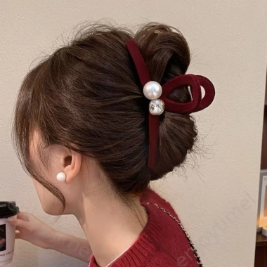 Kẹp tóc nhung đính ngọc đá 13cm phong cách Hàn dễ thương giá 75.000đ 6 Kẹp tóc nhung đính ngọc đá 13cm phong cách Hàn dễ thương giá 75.000đ 6