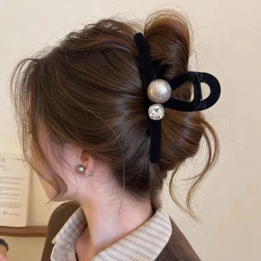 Kẹp tóc nhung đính ngọc đá 13cm phong cách Hàn dễ thương giá 75.000đ 8 Kẹp tóc nhung đính ngọc đá 13cm phong cách Hàn dễ thương giá 75.000đ 8