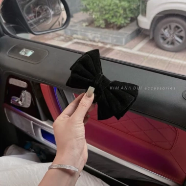 Kẹp tóc nơ bọc nhung 14cm full kẹp - Phong cách nữ tính nhẹ nhàng, giá 85k