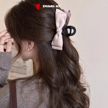 Kẹp tóc nơ đôi phong cách Hepburn - cá mập 13cm, giảm giá 129k, đẹp sang và bền chắc