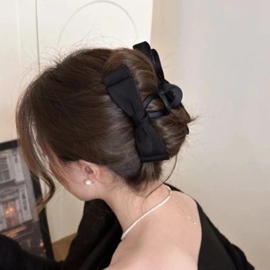 Kẹp tóc nơ đôi phong cách Hepburn - cá mập 13cm, giảm giá 129k, đẹp sang và bền chắc