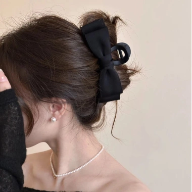 Kẹp tóc nơ đôi phong cách Hepburn - cá mập 13cm, giảm giá 129k, đẹp sang và bền chắc