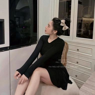 Kẹp tóc nơ màu be chất lượng cao, xương kẹp chắn chắn, form nơ đẹp, giá 125.000₫