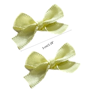 Kẹp tóc nơ nhỏ cho nữ, cô gái – Dây ruy băng sang trọng, phù hợp đám cưới, 33.480₫