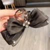 Kẹp tóc nơ voan lụa Hàn cao cấp đính đá 13cm - Sang trọng, giảm giá 185k 9