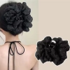 Kẹp tóc nơ voan to phong cách Tiểu Thư, đám mây bong bóng, siêu xinh giá 17k 7
