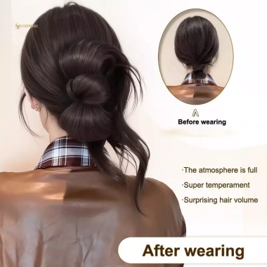 Kẹp Tóc Nối Dài Tạo Bun Tự Nhiên Thanh Lịch - Phụ Kiện Makeup Giá Ưu Đãi 70.416 VND 2