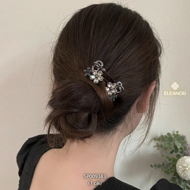 Kẹp tóc nữ càng cua Eleanor Accessories đính đá mái mini - Giá ưu đãi 34.900₫