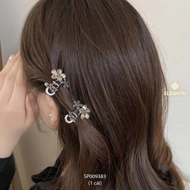 Kẹp tóc nữ càng cua Eleanor Accessories đính đá mái mini - Giá ưu đãi 34.900₫