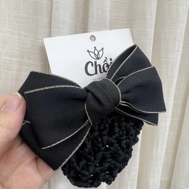Kẹp tóc nữ nơ công sở - Lưới dày chụp tóc thời trang, giá chỉ 33.950 đồng
