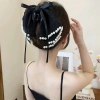 Kẹp tóc nữ nơ ngọc trai và ruy băng thiết kế nửa đuôi ngựa - Giá 49.133 VND 3