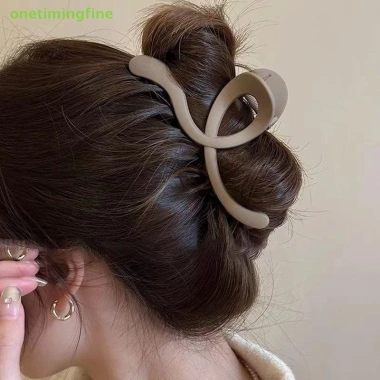 Kẹp tóc Onetimingfine Lớn Mờ Sóng Dày Màu Solid Phụ kiện tóc nữ VN Giá ưu đãi