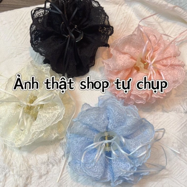 Kẹp Tóc Ren 4 Lớp Size To Bồng Bềnh Kiểu Pháp Phong Cách Khí Chất Giá 39.000đ