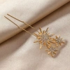 Kẹp Tóc Retro 5 Cái Nĩa Chữ U Ngôi Sao Bông Tuyết Mũ Cô Dâu Kim Cương Handmade Thời Trang Đám Cưới và Tiệc 171.720 VND 4