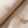Kẹp Tóc Retro 5 Cái Nĩa Chữ U Ngôi Sao Bông Tuyết Mũ Cô Dâu Kim Cương Handmade Thời Trang Đám Cưới và Tiệc 171.720 VND 5