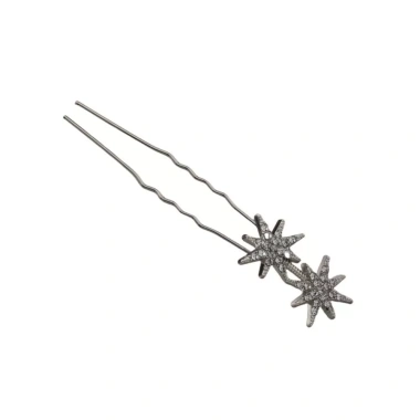Kẹp Tóc Retro 5 Cái Nĩa Chữ U Ngôi Sao Bông Tuyết Mũ Cô Dâu Kim Cương Handmade Thời Trang Đám Cưới và Tiệc 171.720 VND 7