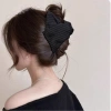 Kẹp tóc tam giác chấm bi vải - Đuôi ngựa cao lãng mạn, giảm giá, chỉ 39.600₫ 3