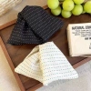 Kẹp tóc tam giác chấm bi vải - Đuôi ngựa cao lãng mạn, giảm giá, chỉ 39.600₫ 8