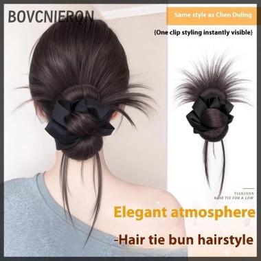 Kẹp tóc tự nhiên cho bé gái, dễ lộn xộn bun và móng vuốt, giá ưu đãi 81.648₫