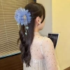 Kẹp tóc tua rua hoa mẫu đơn - Phù hợp nửa lên, đuôi ngựa, giảm giá 42.900đ 4