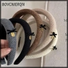 Kẹp tóc vải nâu có nơ cao đầu - Đa năng, đơn giản, giá ưu đãi 64.260 VND 5