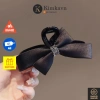 Kẹp tóc vải nơ Hàn Quốc - Cặp tóc càng cua, mái nơ vòng đá, giảm giá tới 19%