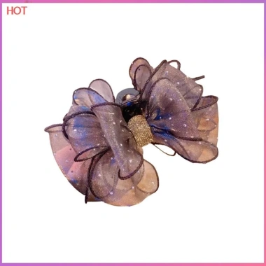 Kẹp tóc vuốt nơ lưới đen mới cho nữ size 60-100 - Giá chỉ 50k giảm mạnh