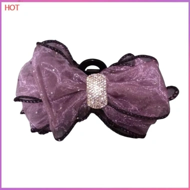 Kẹp tóc vuốt nơ lưới đen mới cho nữ size 60-100 - Giá chỉ 50k giảm mạnh