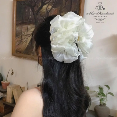 Kẹp tóc xếp li & bong bóng handmade cao cấp - Thiết kế độc quyền, giá ưu đãi 205.000₫ 7