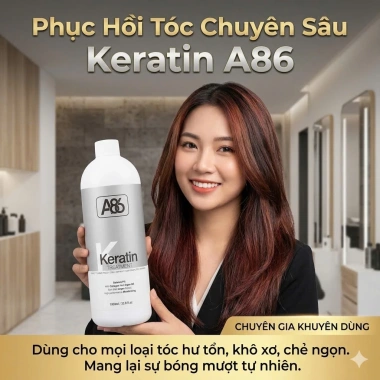 Keratin A86 phục hồi tóc chuyên sâu 1.000ml - Giá sỉ 330k giảm mạnh từ 402.600