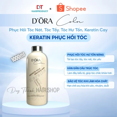 Keratin DORA 1.000ml - Phục hồi tóc nát, tẩy, hư tổn, keratin cay chỉ 900k Keratin DORA 1.000ml - Phục hồi tóc nát, tẩy, hư tổn, keratin cay chỉ 900k