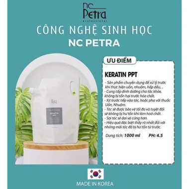 Keratin PPT Healthy & Shine NC Petra - Phục hồi sâu, bảo vệ tóc, giảm giá 650k