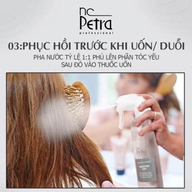 Keratin PPT Healthy & Shine NC Petra - Phục hồi sâu, bảo vệ tóc, giảm giá 650k