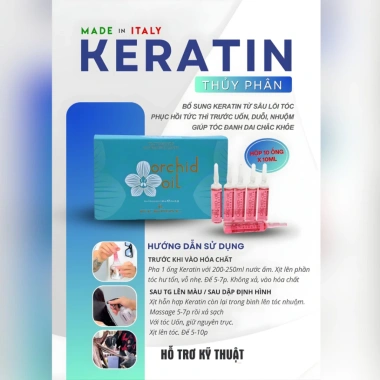 Keratin Thuỷ Phân KLERAL Orchid Oil - Dưỡng chất tái tạo tóc hư tổn, 10 ống 10ml, chỉ 460.000₫ 2 Keratin Thuỷ Phân KLERAL Orchid Oil - Dưỡng chất tái tạo tóc hư tổn, 10 ống 10ml, chỉ 460.000₫ 2