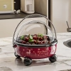 Kesoto Đĩa Trái Cây Cao Nắp Tay Cầm - Dùng Tại Nhà, Mứt Tết, Thoát Nước Tiện Lợi, Giá 286.000₫ 3
