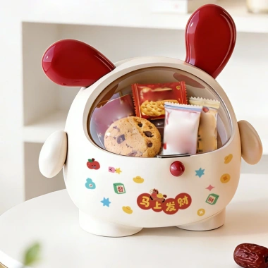Kesoto Đĩa Trái Cây Cao Nắp Tay Cầm - Dùng Tại Nhà, Mứt Tết, Thoát Nước Tiện Lợi, Giá 286.000₫ 6