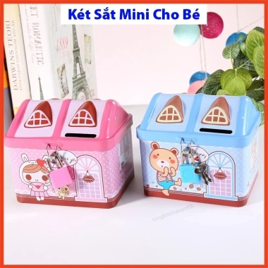 Két sắt min hình ngôi nhà dễ thương - Két đựng tiền tiết kiệm cho bé, giá chỉ 36.900₫ 3 Két sắt min hình ngôi nhà dễ thương - Két đựng tiền tiết kiệm cho bé, giá chỉ 36.900₫ 3