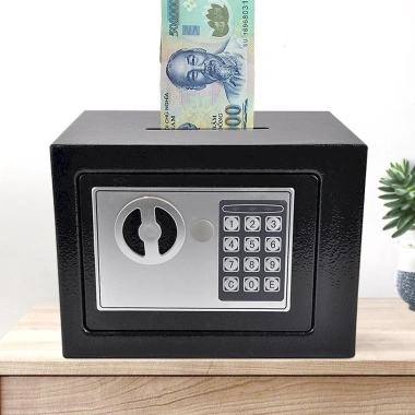 Két Sắt Mini Khóa Điện Tử Chống Cháy Bảo Mật Cao An Toàn Gia Đình Giá 359.000₫