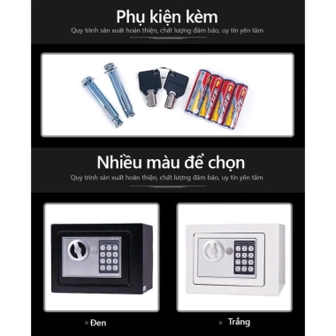 Két Sắt Mini Khóa Điện Tử Chống Cháy Bảo Mật Cao An Toàn Gia Đình Giá 359.000₫ 8 Két Sắt Mini Khóa Điện Tử Chống Cháy Bảo Mật Cao An Toàn Gia Đình Giá 359.000₫ 8