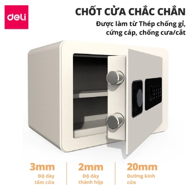 Két Sắt Vân Tay DELI Carbon - Chống Cắt, Chống Cháy, An Toàn Bảo Vệ Tài Sản, Tặng Pin, Giá Ưu Đãi 2.317.000₫ 3 Két Sắt Vân Tay DELI Carbon - Chống Cắt, Chống Cháy, An Toàn Bảo Vệ Tài Sản, Tặng Pin, Giá Ưu Đãi 2.317.000₫ 3