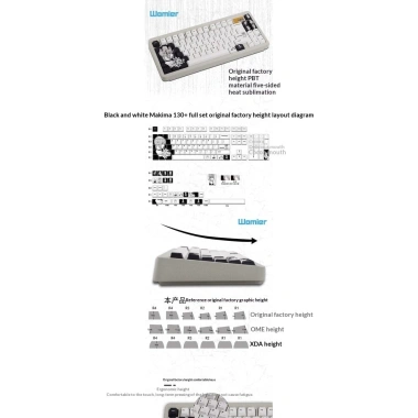 Keycap Anime Quạ Đen Hoa Anh Đào - Bộ 60 phím KCRAFT World of Keycaps giá ưu đãi 616k
