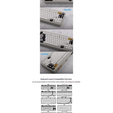 Keycap Anime Quạ Đen Hoa Anh Đào - Bộ 60 phím KCRAFT World of Keycaps giá ưu đãi 616k