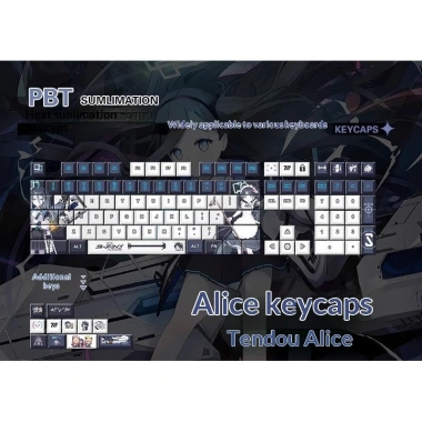Keycap Anime Tenshi Alice PBT Dye-Sub Full Layout - Giá chỉ 666.666₫ | KCRAFT