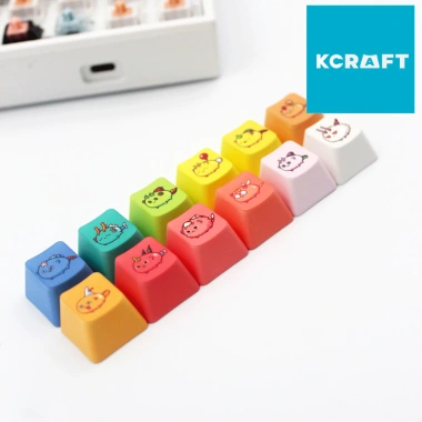 Keycap Axie PBT Dễ Thương - Trang Trí Bàn Phím Cơ | KCRAFT - Giá chỉ 60.000₫