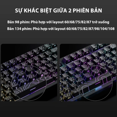 Keycap Bàn Phím Cơ Sideprint Xuyên LED PBT Doubleshot Giá 100k Phù Hợp Mọi Layout 6 Keycap Bàn Phím Cơ Sideprint Xuyên LED PBT Doubleshot Giá 100k Phù Hợp Mọi Layout 6