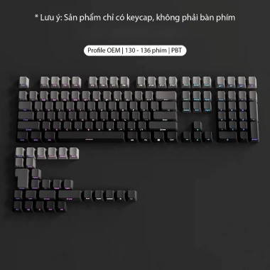 Keycap Bàn Phím Cơ Sideprint Xuyên LED PBT Doubleshot Giá 100k Phù Hợp Mọi Layout