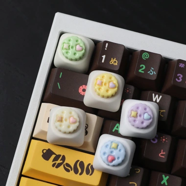 Keycap Bánh Quy Trái Tim Ngôi Sao – Sweet Dessert Series, Giá 59.900₫ KCRAFT 7